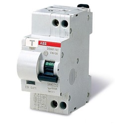 Дифференциальный автоматический выключатель полюс+нейтраль АВВ C16A 30мА 6кА 